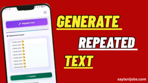 How to Generate Repeat Text
