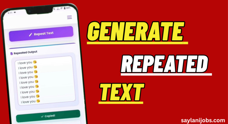 How to Generate Repeat Text