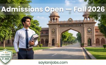 University of Peshawar Admissions 2026 Online Apply